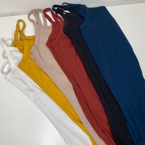 Fall colored tanks